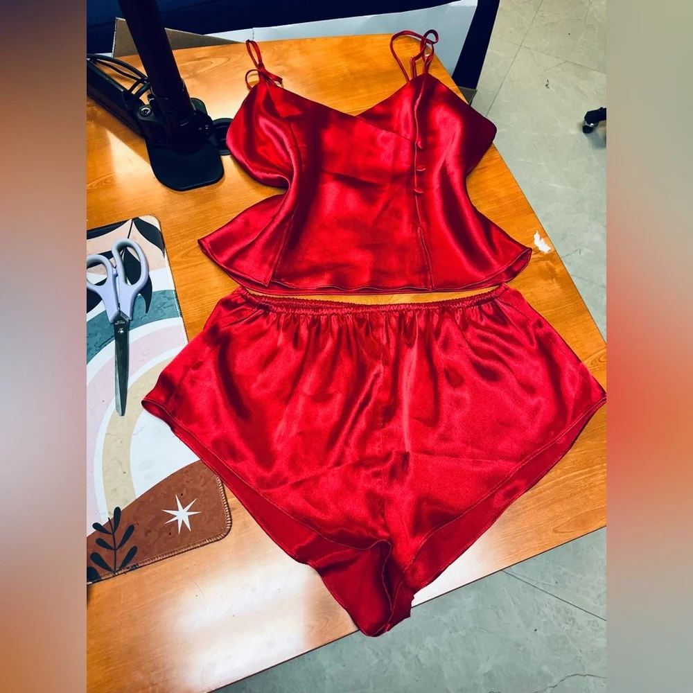 Vintage 90s Frederick’s of‎ Hollywood Red Lingerie Set – Size S